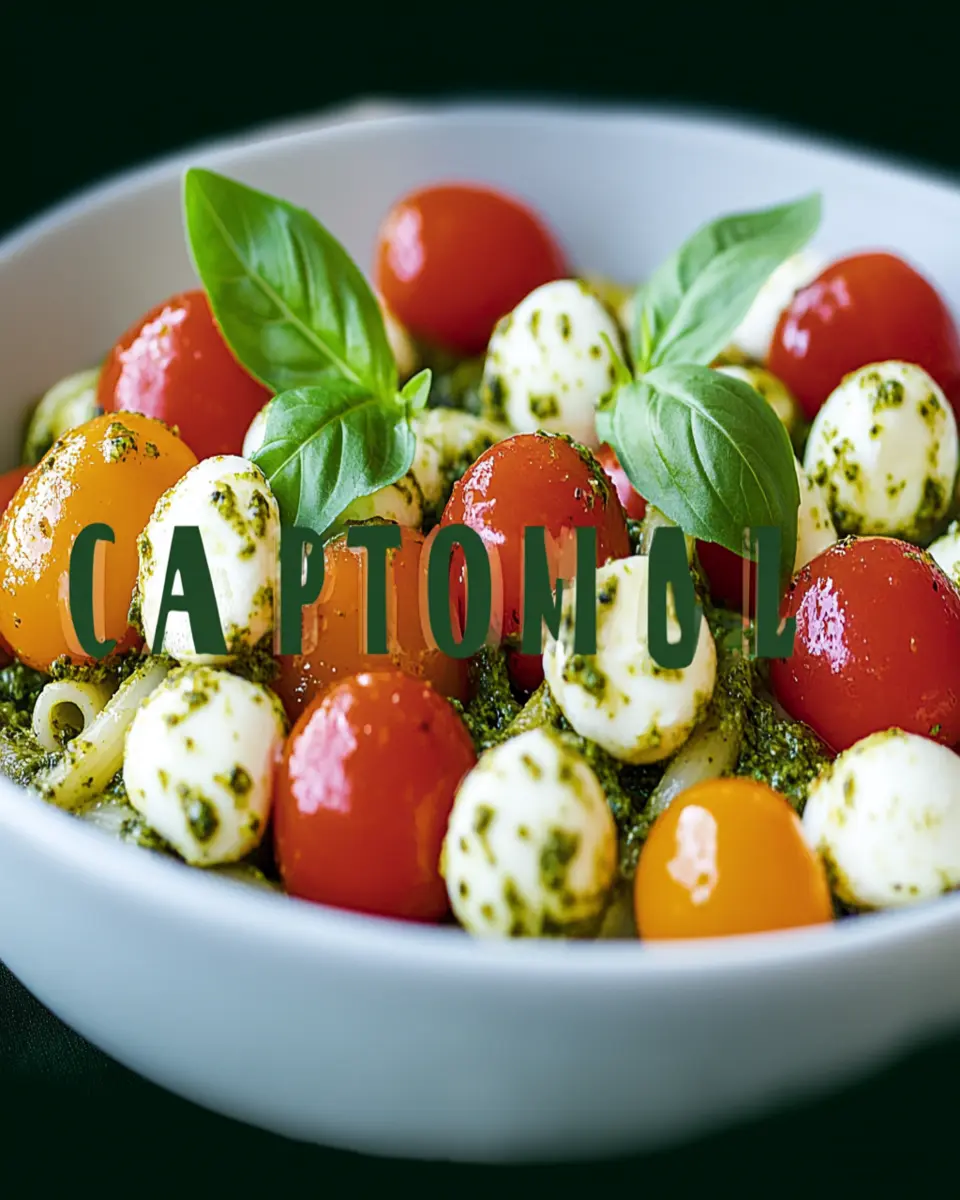 Pesto Caprese Pasta Salad Recipe First Image First Image