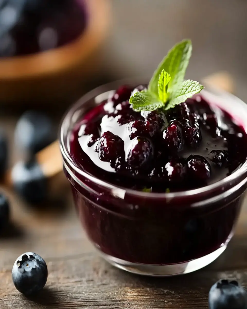 Homemade Blueberry Sauce First Image First Image