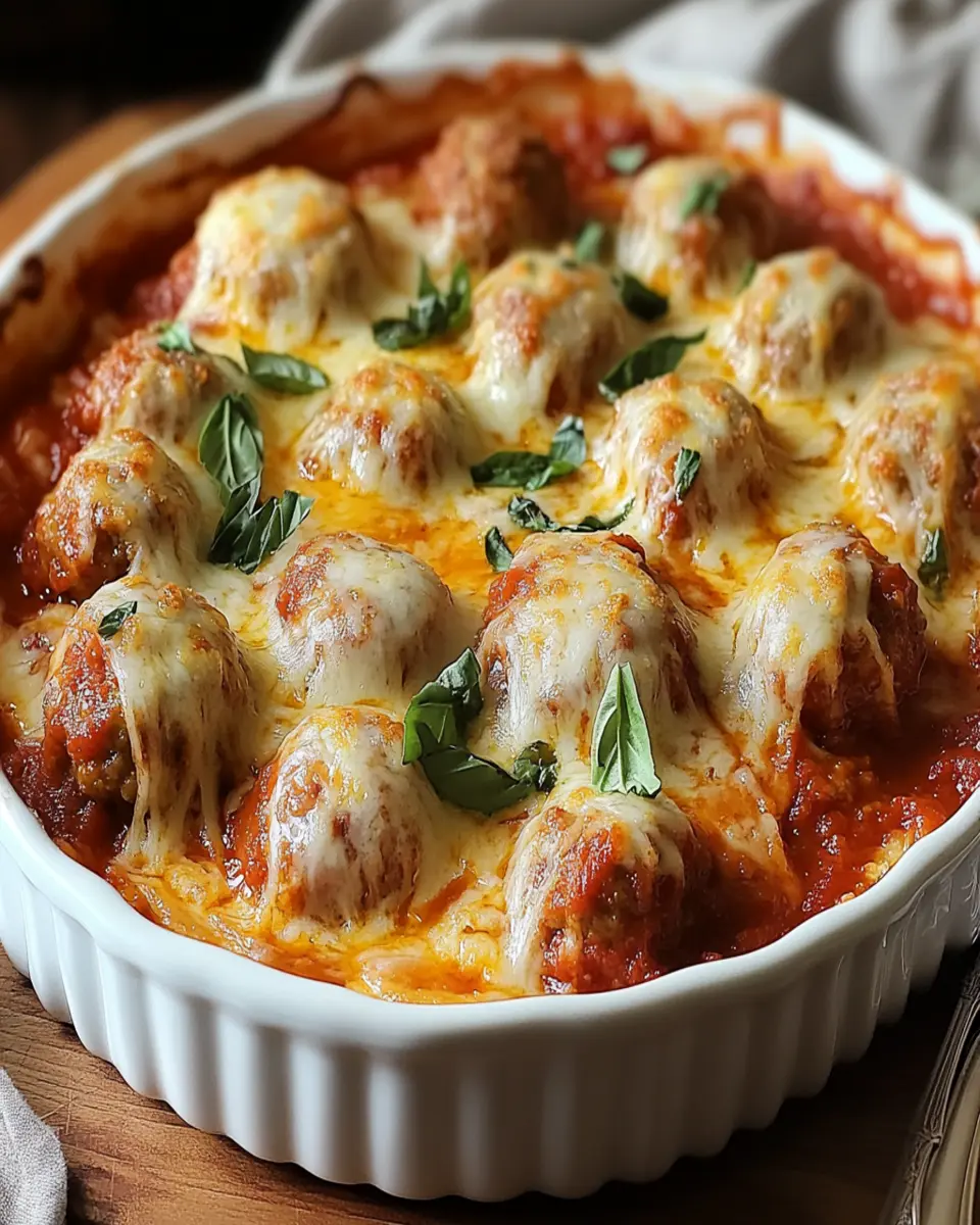 Magical Dump and Bake Meatball Casserole Recipe First Image First Image