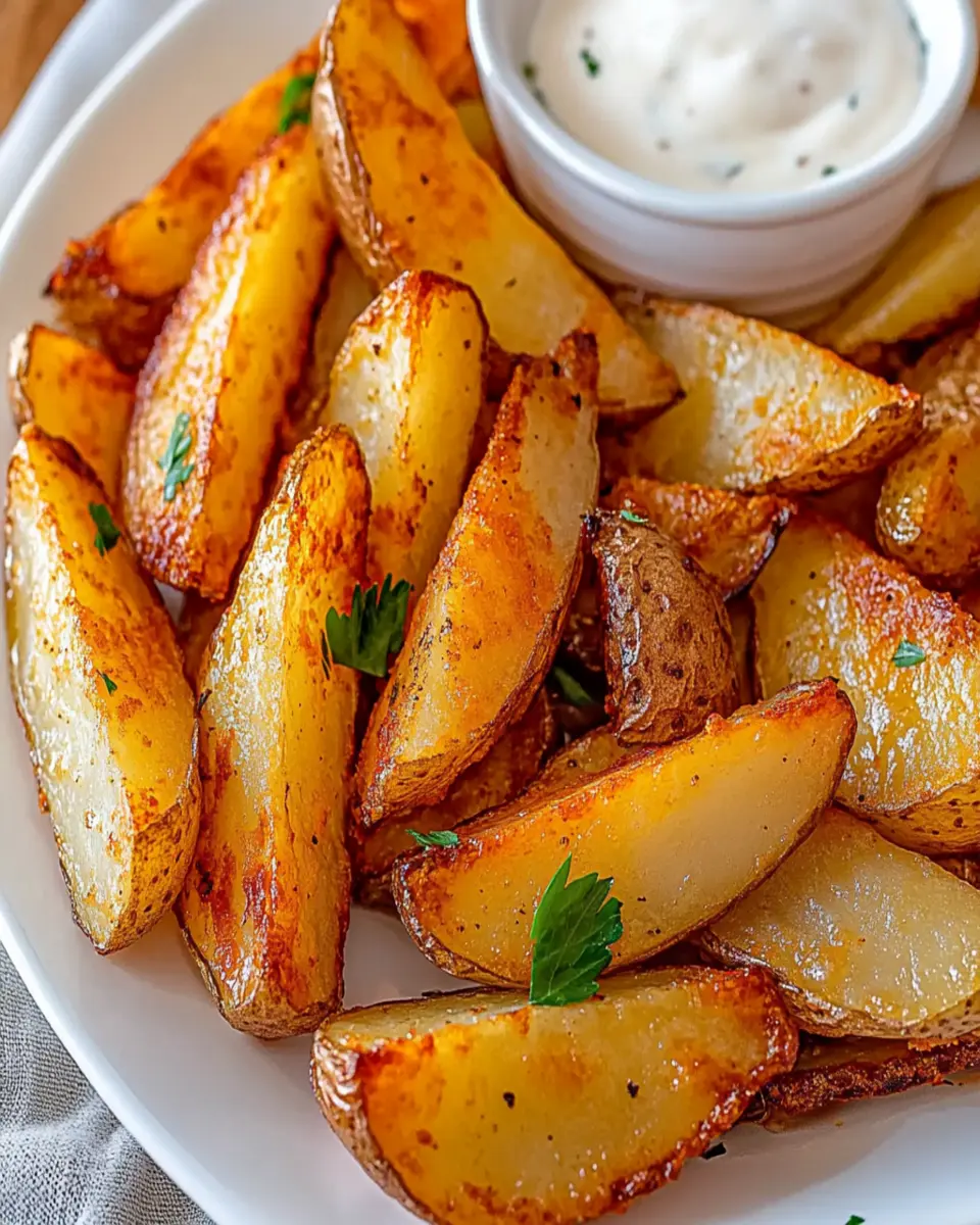Ukrainian Oven-Baked Potato Wedges (Wedding Potatoes) First Image First Image