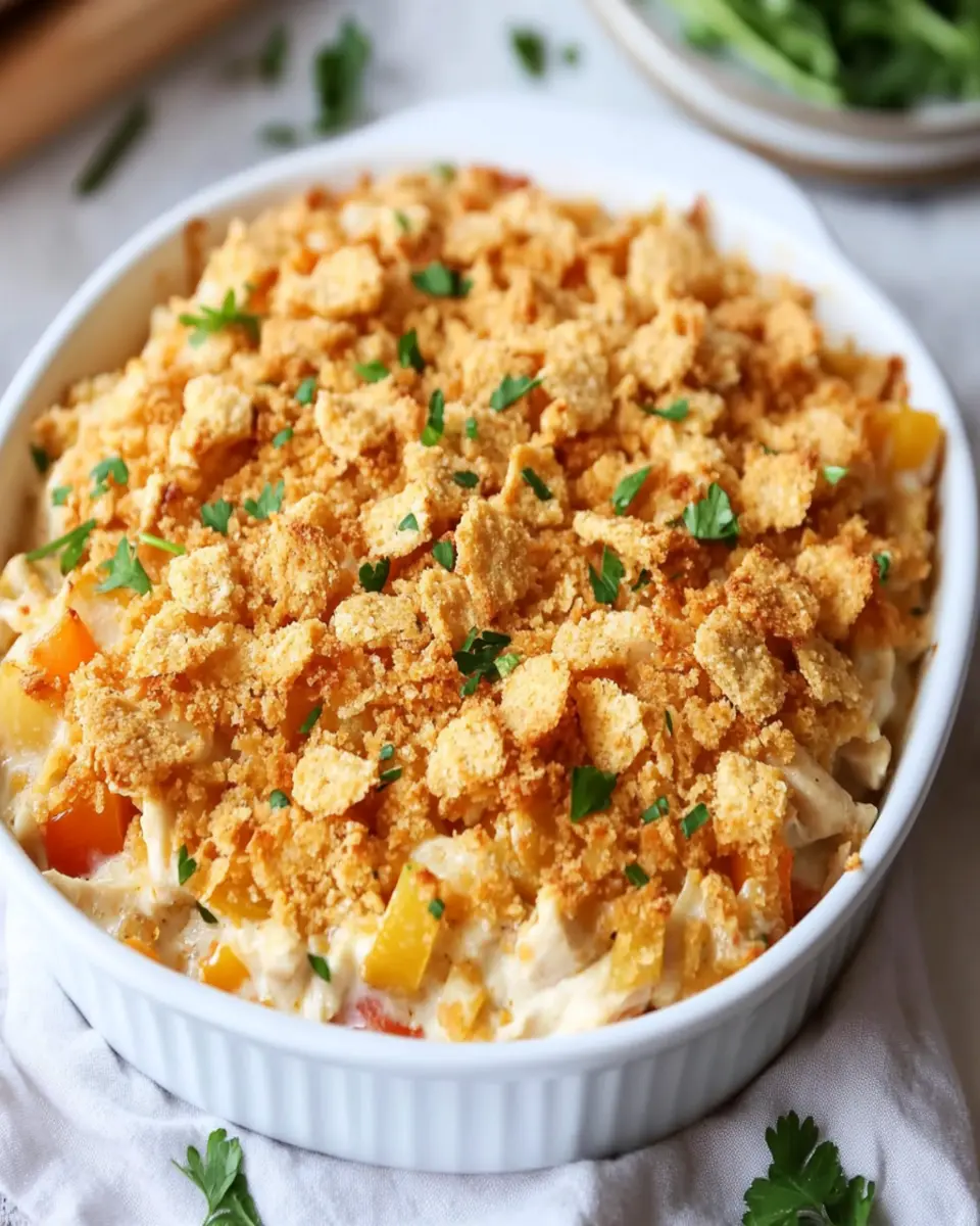 Chicken Casserole with Ritz Crackers First Image First Image