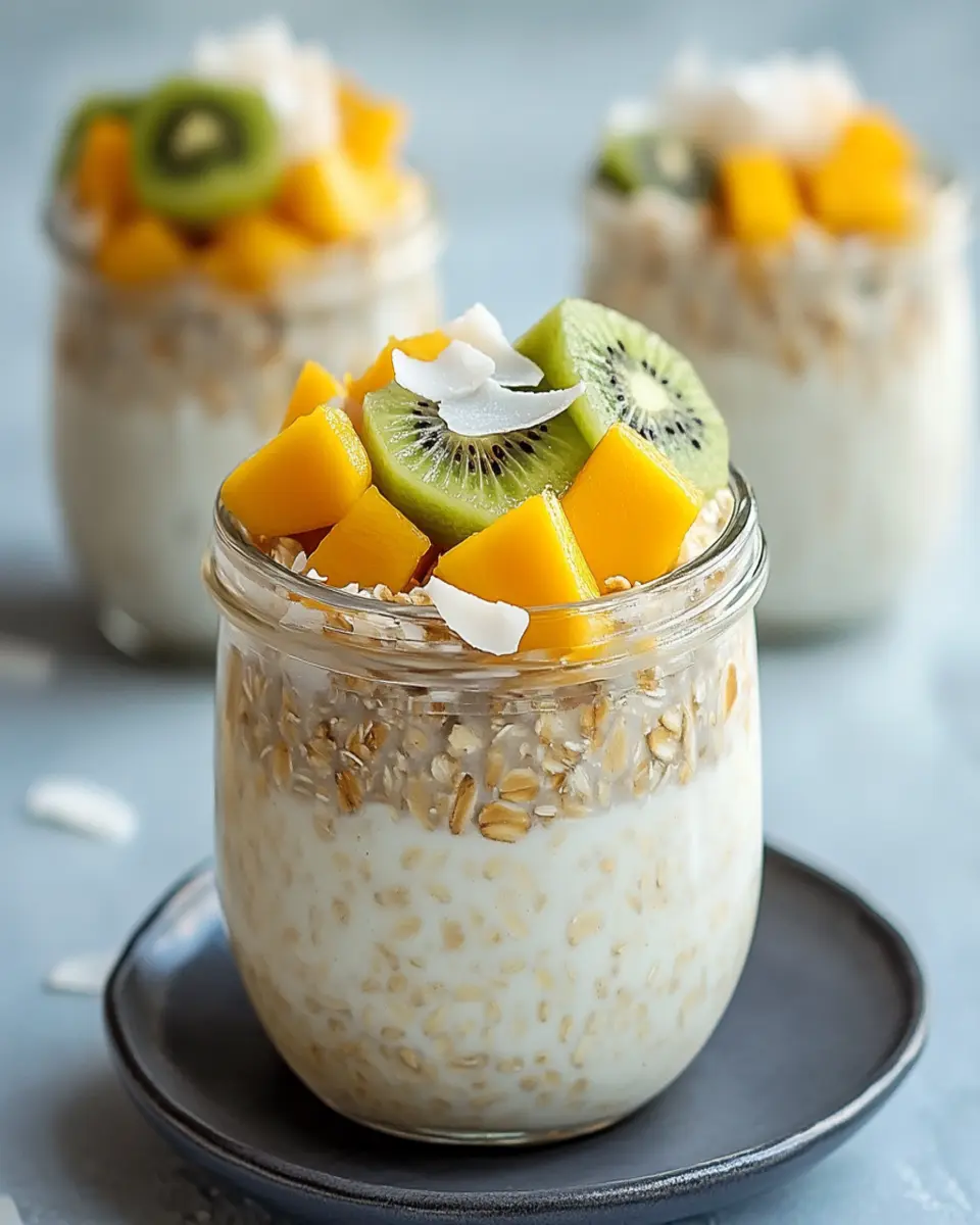 Indulge in Creamy Coconut Overnight Oats Delightfully Easy First Image First Image