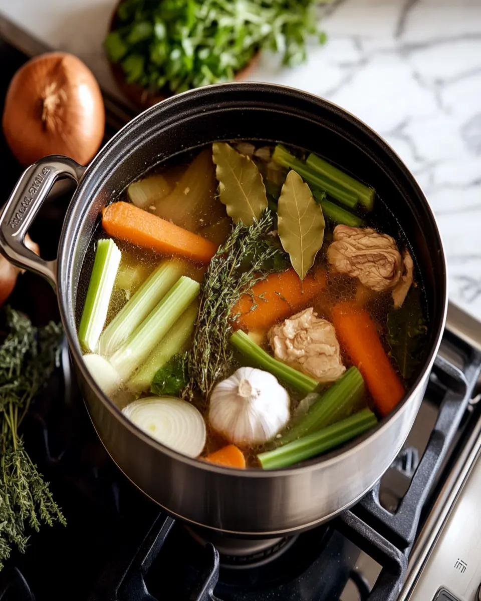 How to Make Homemade Chicken Stock First Image First Image