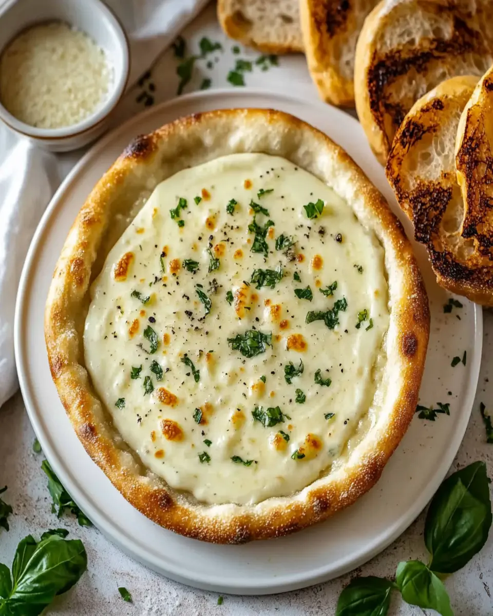 Creamy White Garlic Pizza Sauce First Image First Image