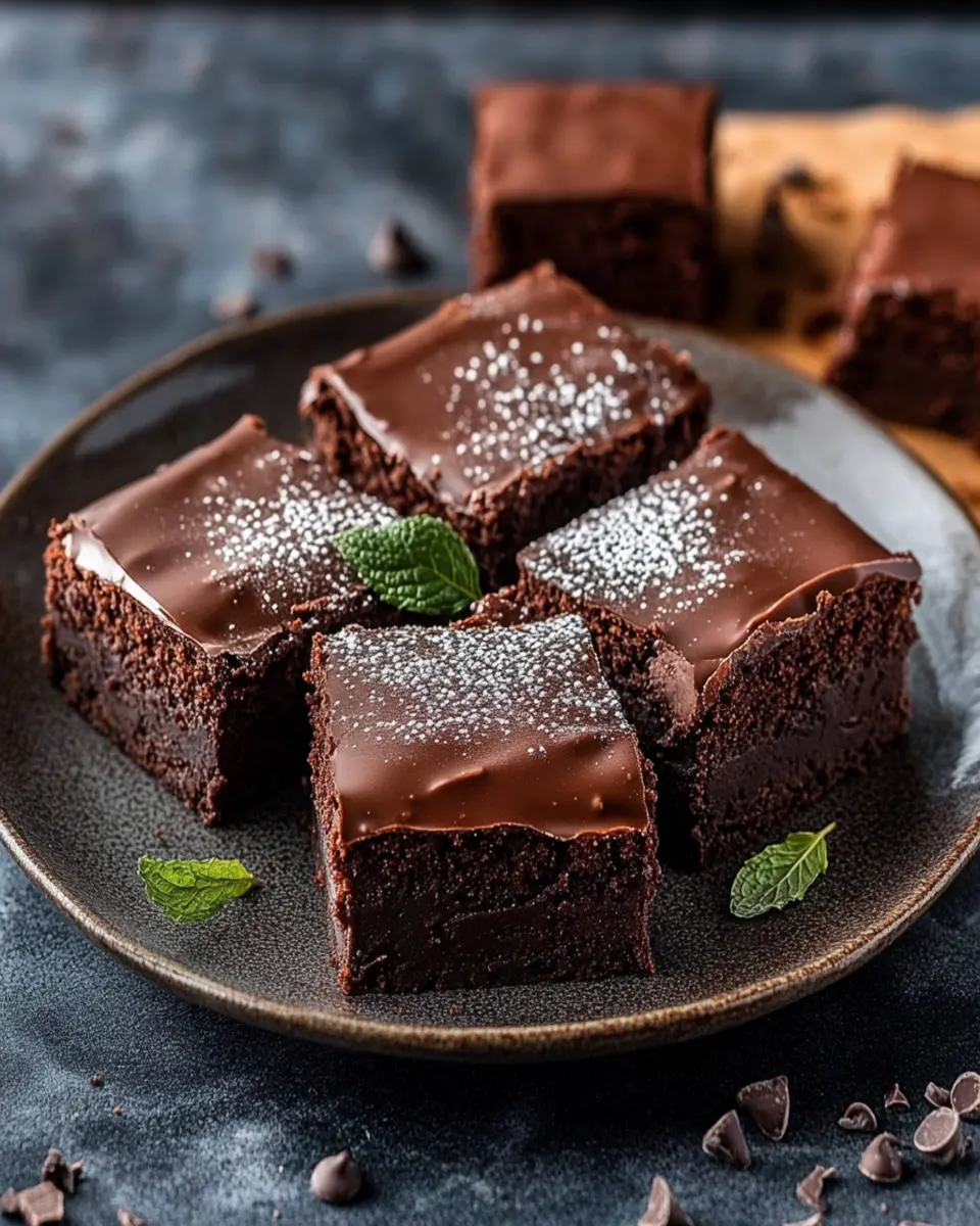 Cake Mix Brownies with Pudding First Image First Image