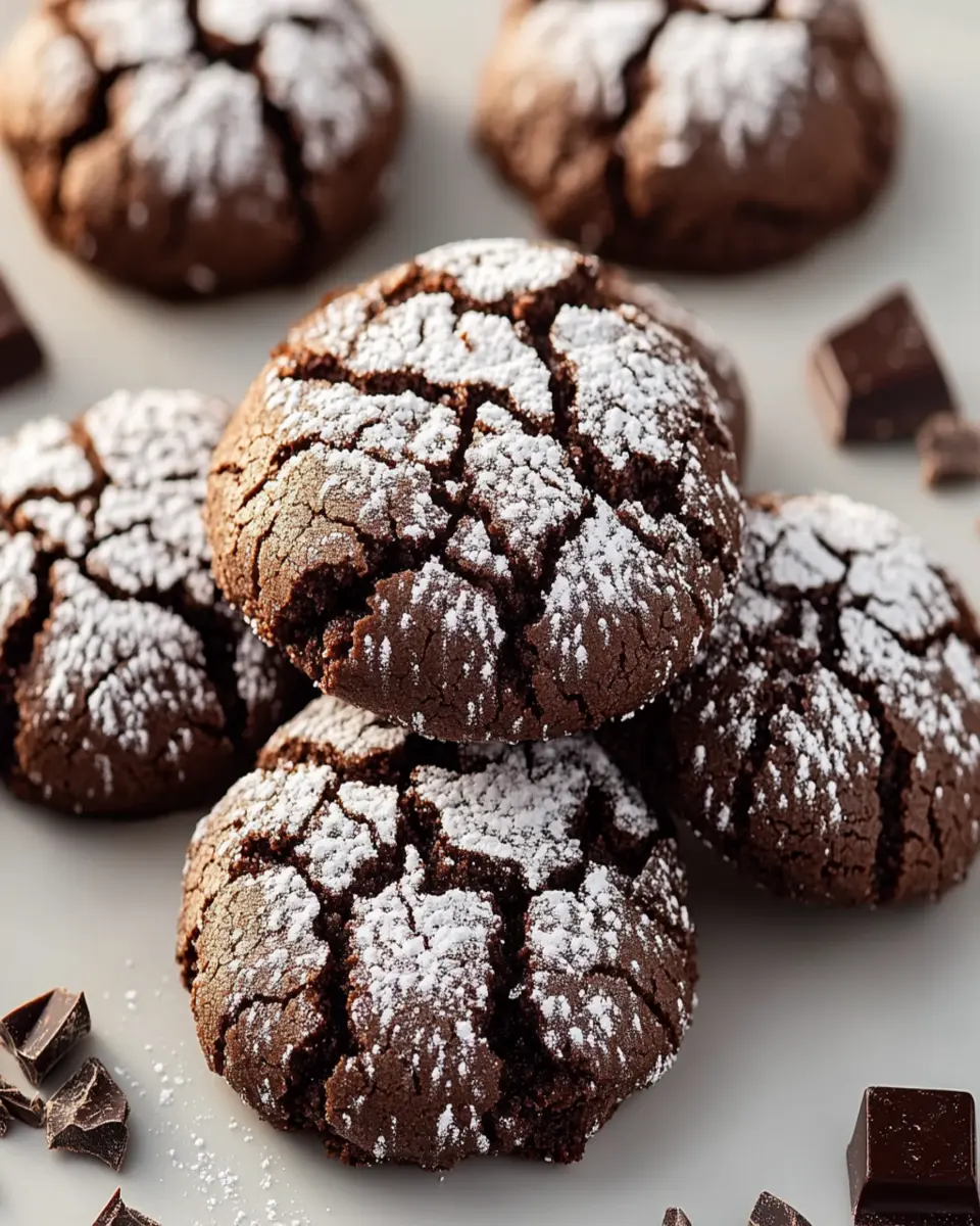 Chocolate Crinkle Cookies First Image First Image