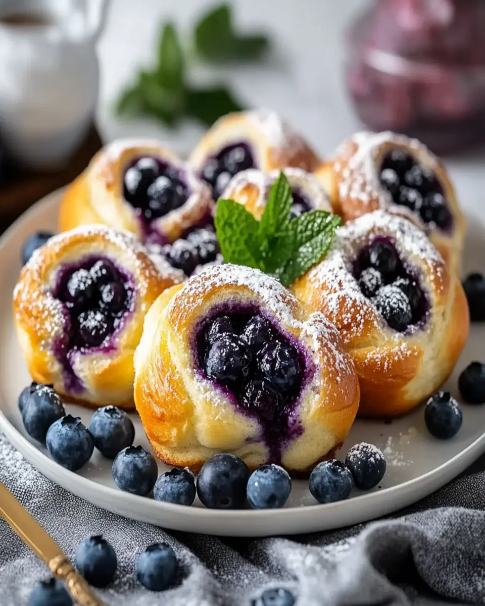 Schwedische Blaubeer-Schnecken (Swedish Blueberry Buns) First Image First Image