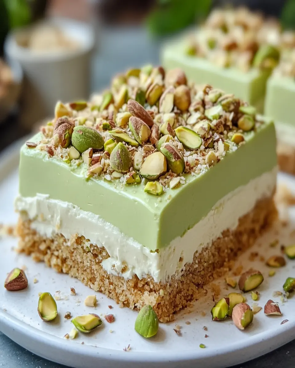 Pistachio Cream Dessert Bar: A Refreshing Treat Recipe First Image First Image