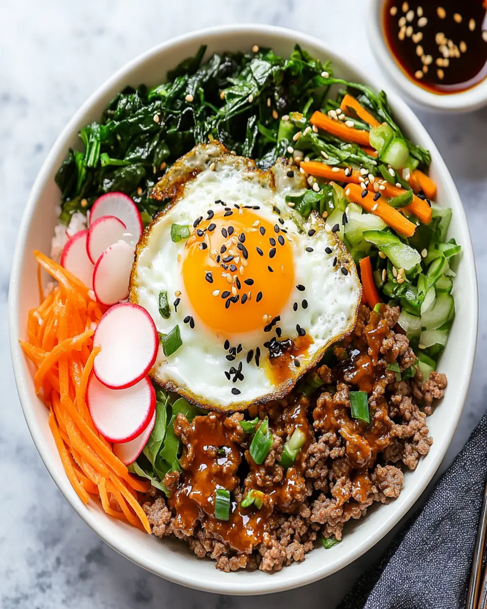 Ground Beef Bibimbap (Easy One-Skillet Bowl) First Image First Image