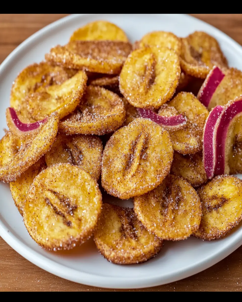 Cinnamon-Sugar Air Fryer Banana Chips First Image First Image