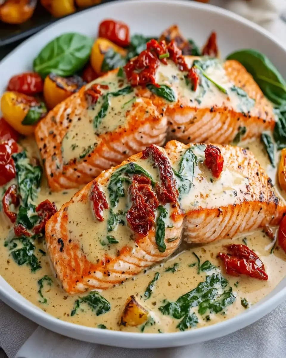Creamy Tuscan Salmon First Image First Image