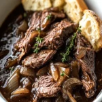 Slow Cooker French Onion Beef (3 Ingredients, Big Flavor) First Image First Image
