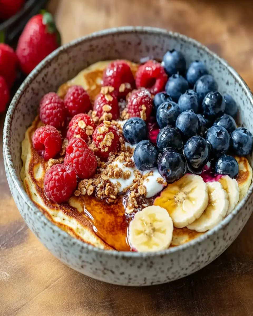 High Protein Pancake Bowl for Meal Prep First Image First Image