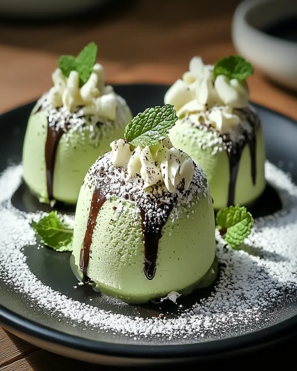 Indulge in Creamy Matcha White Chocolate Mousse Domes First Image First Image