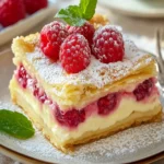 RASPBERRY VANILLA CUSTARD SLICE: Try This Refreshing Treat! First Image First Image