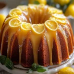 GOLDEN GLAZED LEMON BUNDT CAKE: A Zesty Delight Awaits! First Image First Image