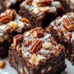 TOASTED COCONUT PECAN BROWNIES that Delight Every Bite! First Image First Image