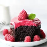 Fudgy Chocolate Cake with Raspberry Frosting First Image First Image
