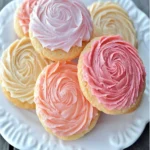 Easy FrostedRose Cookies {Buttercream} First Image First Image