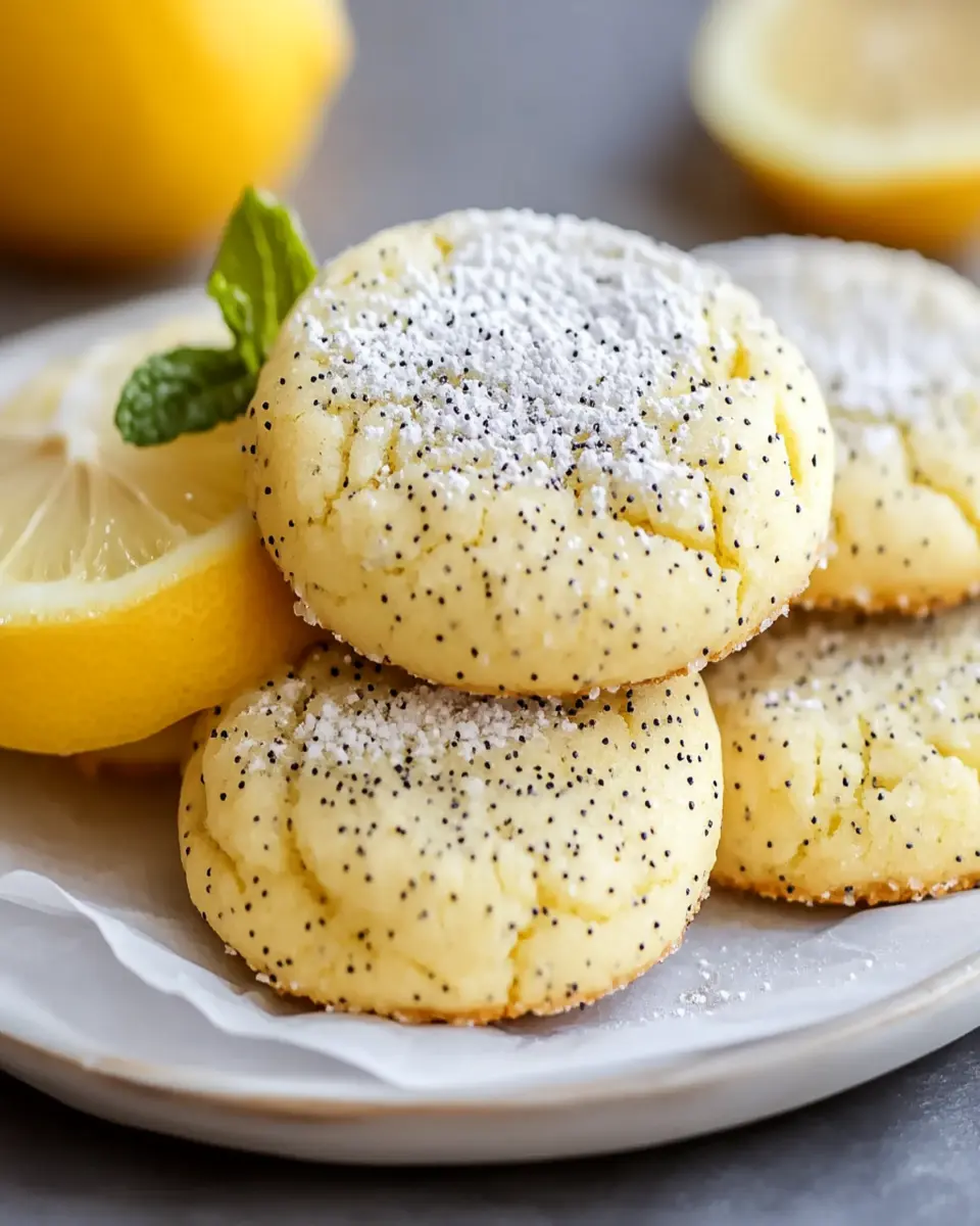 Zesty Lemon Poppy Seed Cookies – Crum extractble Recipe First Image First Image