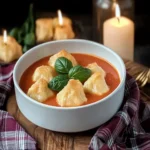 Warm Tomato Soup with Cheddar Bay Dumplings for Cozy Evenings First Image First Image