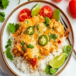 Crock Pot Queso Chicken and Rice First Image First Image