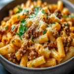 Creamy Rotel Pasta with Ground Beef First Image First Image