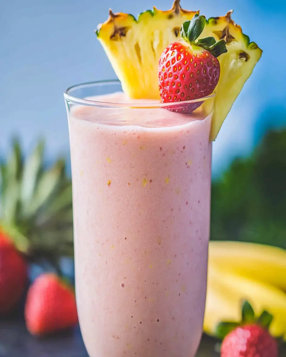 Strawberry Banana Pineapple Smoothie First Image First Image