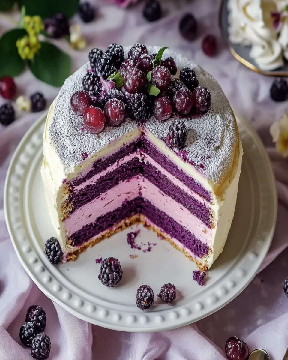 Fresh Mulberry Cake Recipe for Summer Desserts First Image First Image